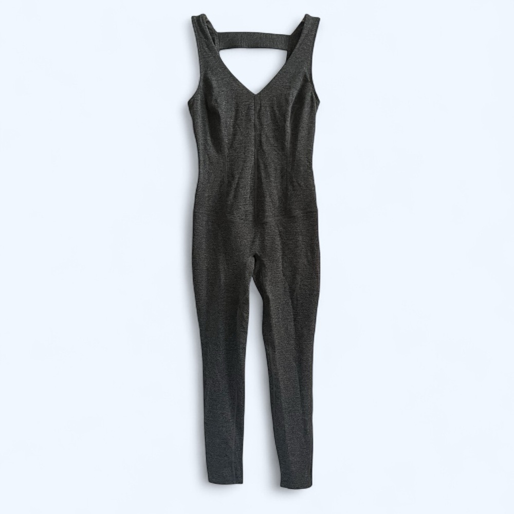 NWT Free People heather gray athletic jumpsuit